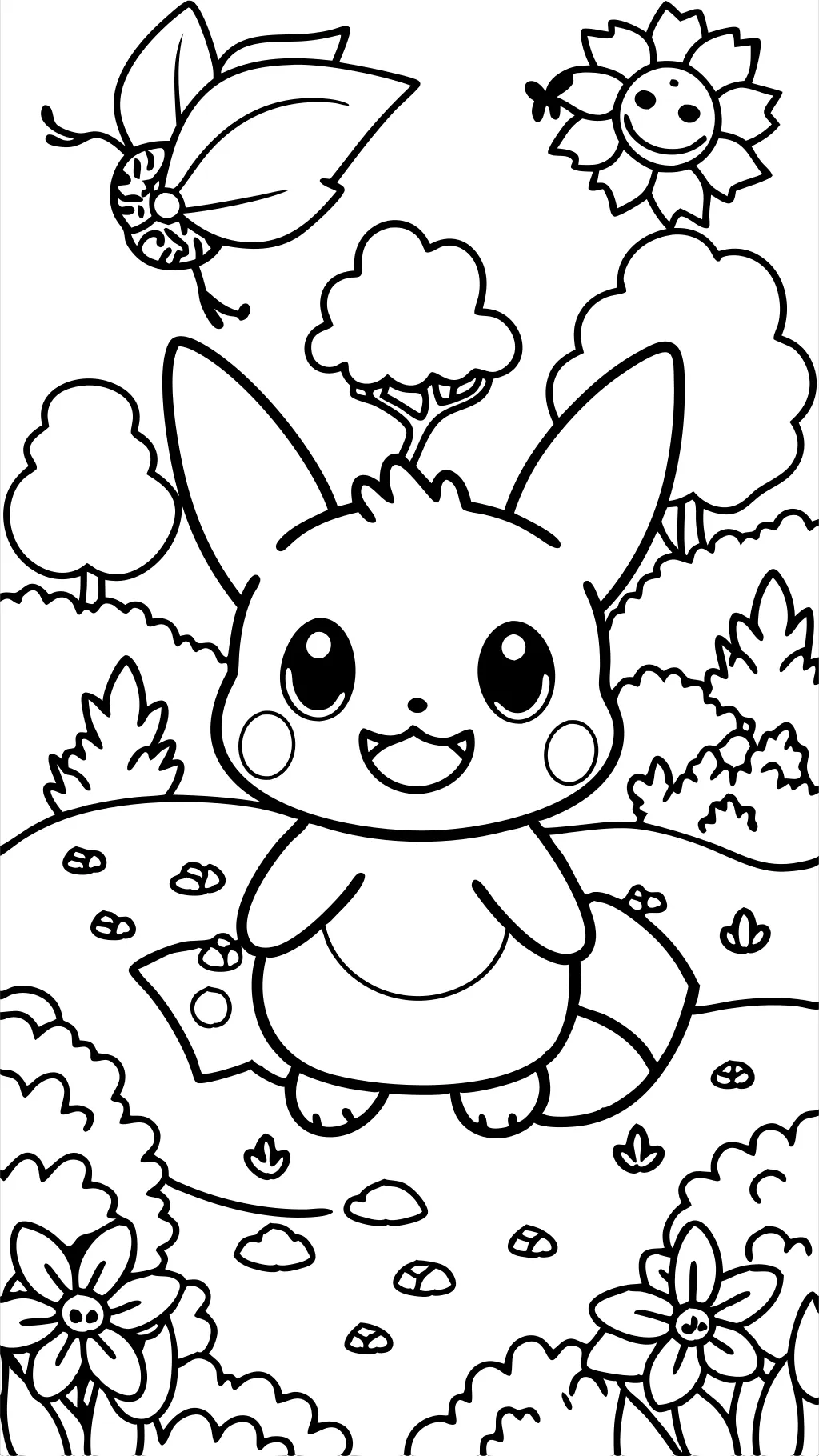 pichu coloring pages